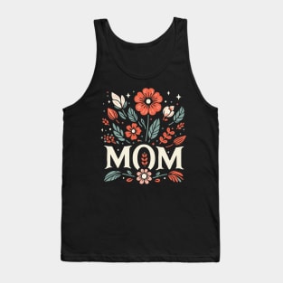 Mom Floral Art Tank Top